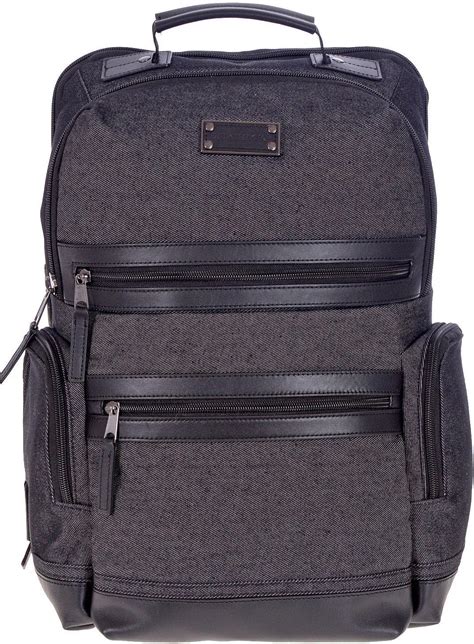 Renwick Business Backpack with Genuine Leather 